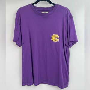 Eric Emmanuel T shirt graphic logo purple size small